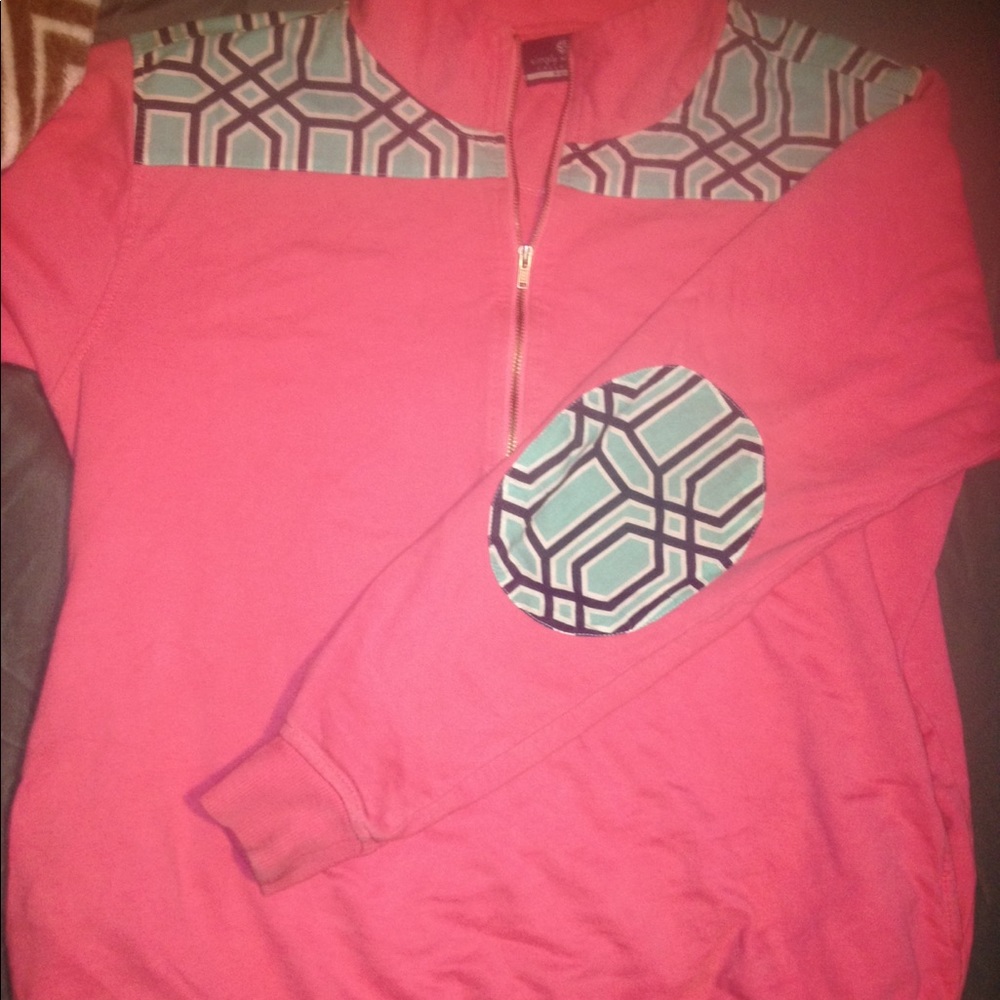 Pink simply southern pullover.